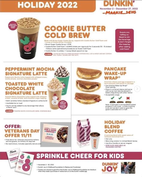 brown sugar cookie coffee dunkin|Dunkin Holiday Menu 